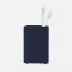 Ghent Navy Brush Holder 3"L x 3"W x 4.5"H