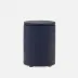 Ghent Navy Bath Canister Small: 3"D x 4"H