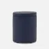 Ghent Navy Bath Canister Large: 3.5"D x 4.5"H