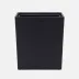 Ghent Navy Wastebasket Rectangular: 10"L x 8.5"W x 11"H