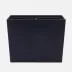 Ghent Navy Wastebasket Double, Rectangular: 16"L x 10"W x 12.5"H