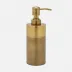 Hagen Antique Brass Soap Pump Round Textured Stainless Steel