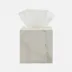 Kuna White Textured Tissue Box 5.5"L x 5.5"W x 6"H