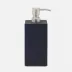 Ghent Navy Soap Pump Extra Large: 3.5"L x 3.5"W x 8.5"H