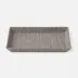 Dresden Light Gray Tray Rectangular Tapered Small Cotton Jute Pack/2