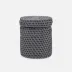 Dalton Dark Gray Canister Round Rattan