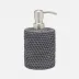 Dalton Dark Gray Soap Pump Round Rattan