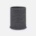 Dalton Dark Gray Wastebasket Round Rattan