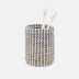 Kythira Gray/White Brush Holder Round Seagrass