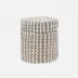 Kythira Gray/White Canister Round Large Seagrass