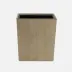 Maranello Taupe/Brown Wastebasket Rectangular: 10"L x 8"W x 11"H