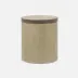 Maranello Taupe/Brown Bath Canister 4"D x 5"H