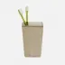 Maranello Taupe/Brown Brush Holder 3"L x 3"W x 5"H