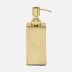 Mancora Shiny Brass Soap Pump 2.5"L x 2.5"W x 7"H