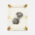 Sofia Natural/Gold Frame 5"L x 7"H