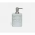 Dalton Light Gray Soap Pump Round Rattan