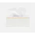 Manchester Snow Tissue Box Rectangular 10"L x 5.5"W x 4"H Realistic Faux Shagreen