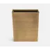 Remy Antique Brass Wastebasket Rectangular: 10"L x 8"W x 11"H