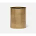 Remy Antique Brass Wastebasket Round: 9"D x 11"H