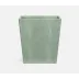 Tenby Sage Wastebasket Rectangular Tapered Realistic Faux Shagreen