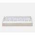 Treviso Warm Silver Domino Box Oversized: 12.5"L x 7"W x 2"H