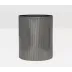 Redon Black Nickel Wastebasket Round Ribbed Metal