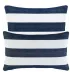 Catamaran Stripe Navy/White Indoor/Outdoor Decorative Pillow (Cover Only)