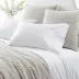 Grace Percale White Fitted Sheet Cal King