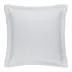 Washed Linen White Quilted Sham Euro 26" x 26"
