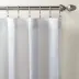 Striped Sheer White Curtain Panel 48" x 108"