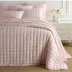 Lush Linen Slipper Pink Puff Coverlet Full/Queen