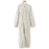 Bubble Stripe Fleece Grey Robe Grande