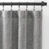 Lush Linen Black Curtain Panel 115"x108"