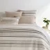 Ellison Stripe Linen Chenille Ivory Duvet Cover Full/Queen