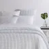 Pick Stitch White Matelasse Coverlet Full/Queen