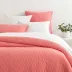 Birdie Coral Quilted Coverlet Full/Queen