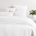 Birdie White Quilted Coverlet Full/Queen