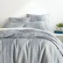 Sterling Stripe Linen Blue Full/Queen Duvet Cover 92" x 90"