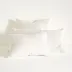 Viola Velvet Dove White Quilted Euro Sham 26" x 26"