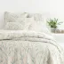 Margot Linen Pewter Blue Duvet Cover - Full/Queen