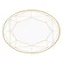 Gem Cut Gold 14" Oval Platter