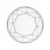 Gem Cut Onyx Salad / Dessert Plate