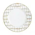 Alligator Gold With Crystal Dinner Plate