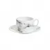 Marble Venice Fog Tea Cup & Saucer