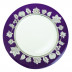 Pavo Silver Platinum Charger Plate 13 in