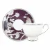 Pavo Silver Tea Cup & Saucer