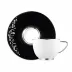 Diana Black Tea Cup & Saucer