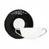 Diana Black Cream Soup Cup & Saucer (Special Order)