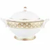Golden Leaves Covered Vegetable Bowl / Soup Tureen (Special Order)