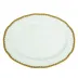 Antique Gold Oval Platter 11.5 in